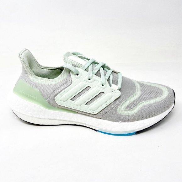 Adidas UltraBoost 22 Grey Green Off White Womens Running Shoes GY7285
